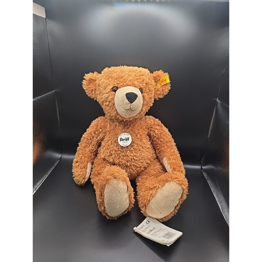 Steiff Happy Teddy Bear Plush Stuffed Toy With Tags 14 Inch